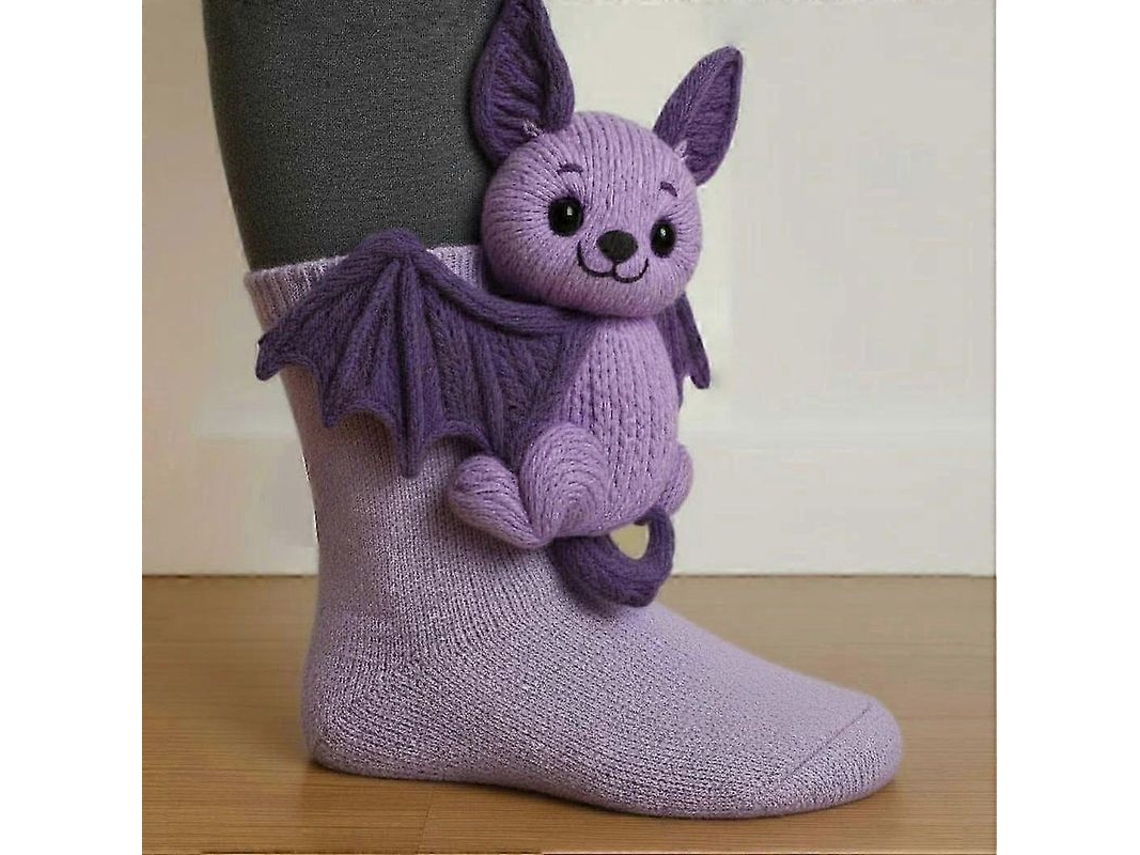 Calcetines Divertidos Con Animales - Regalos De Navidad: Calcetines Cálidos Con Gatos Y Ciervos Para Niñas Y Mujeres.