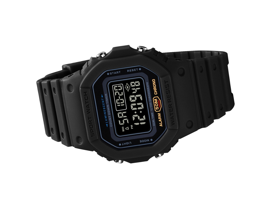 Reloj Deportivo Digital Skmei Para Hombre, Resistente Al Agua Hasta 50 M, Con Alarma Y Cronómetro.