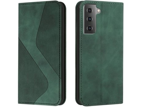Funda Samsung Galaxy S22 Plus HFS-HOUSE Cuero Pu S Line (Verde)