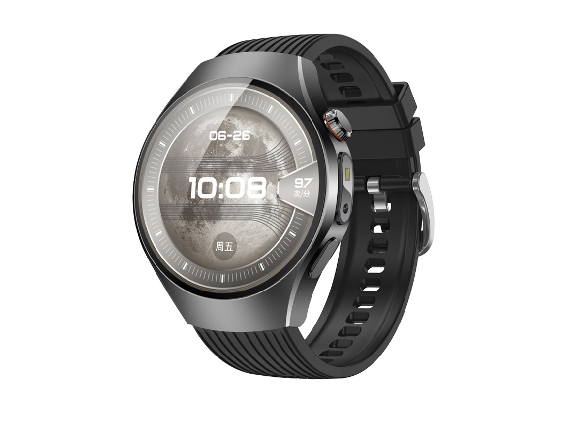 (preto) Smartwatch Com Monitoramento De Ecg E Glicemia, Chamadas Via Bluetooth, Pagamentos Offline E Lanterna.