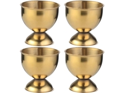 Juego De 4 Hueveras De Acero Inoxidable - Dorado - Para Restaurante, Hogar, Cocina, Fiestas