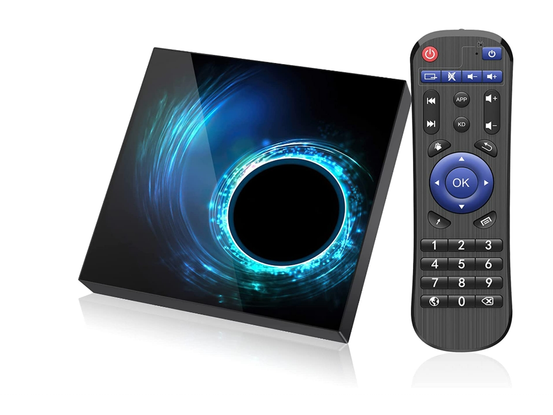 Yizhood H616 - Caja de TV Android con 4 GB de RAM, 32 GB de ROM, 6K, Wifi dual, Bluetooth 5.0, color negro