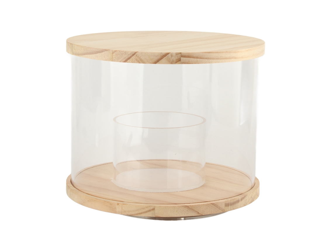 Vitrina Giratoria Para Figuras Articuladas, Vitrina Cerrada De Acrílico, A Prueba De Polvo Y Agua.