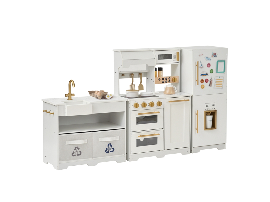 Cocina Teamson Kids Atlanta (blanca y dorada / 17 accesorios)