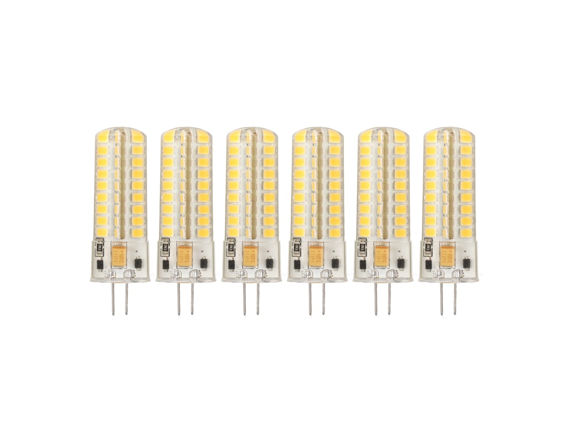 2026-bombilla Led G4 6 Piezas 7w 700lm 72led 360° Luz Cálida Silicona Para Luz De Techo Pared Ac Dc12v