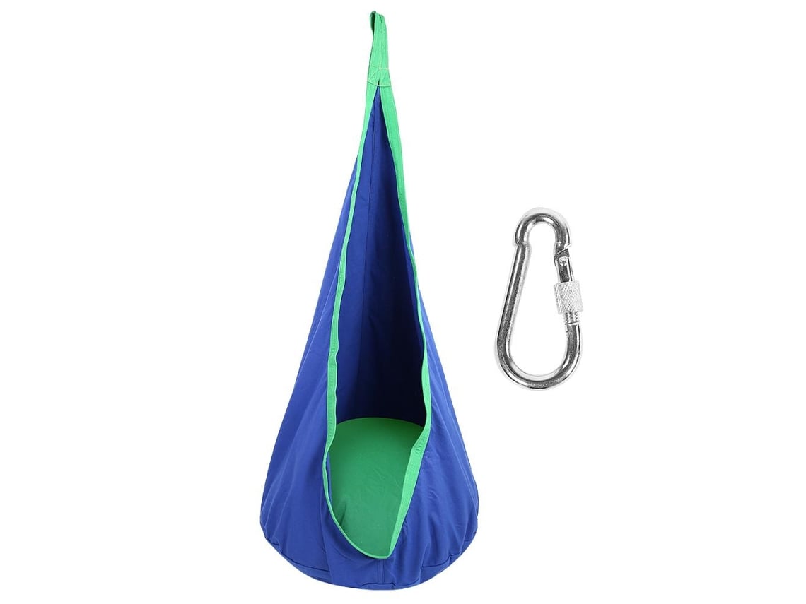 2026-silla Columpio Para Niños Pod Swing Silla Columpio Interior Exterior Azul