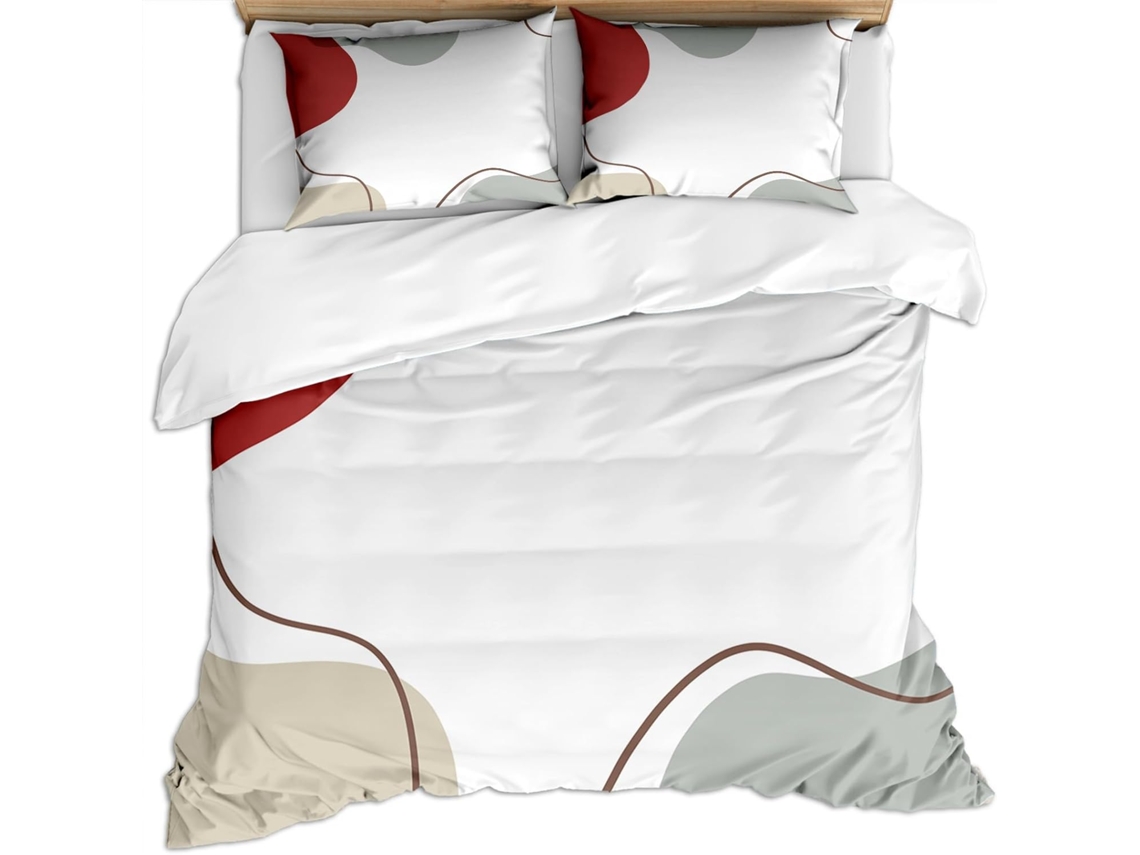 Juego Ropa Cama Piezas Funda Nórdica Microfibra Almohada Juego Niños Adultos 240x260cm 240 X 260 Cm 65