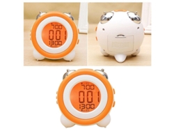2026-reloj Despertador Para Niños Con Luz Naranja, Silencioso, Decoración De Escritorio, Sin Batería