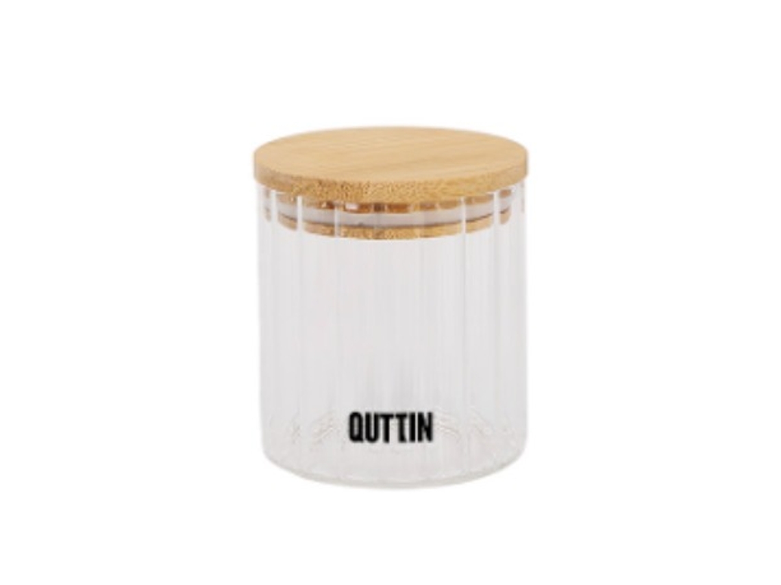 Tarro de Cristal Transparente Quttin 9 x 11 cm 500 ml