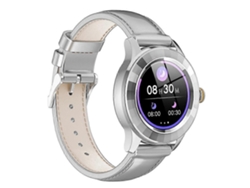Reloj inteligente para mujer S09, resistente al agua, con monitor de frecuencia cardíaca y Bluetooth, compatible con Android e iOS, gris Ly Ebike