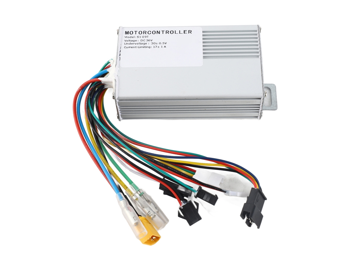 Controlador De Aluminio De 350 W Y 36 V Para Patinete Eléctrico, Bicicleta Y Triciclo Con Disipación De Calor Estable.