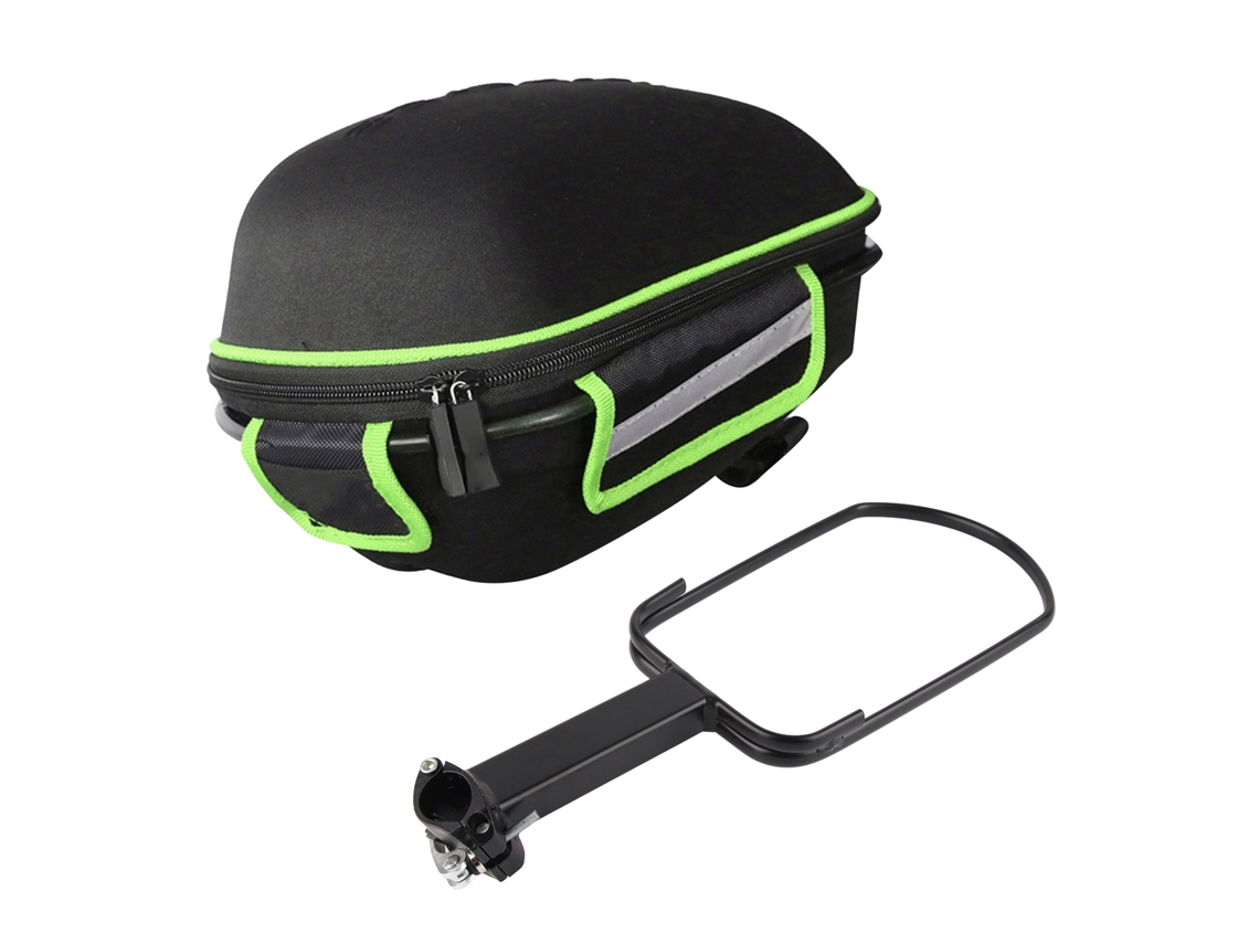 Bolsa Para Sillín De Bicicleta De Gran Capacidad, Estuche Rígido Ampliado, Portátil Para Bicicletas De Montaña Y Carretera, Color Verde.