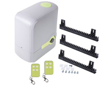 Motor para Puerta Corredera de Garaje. Kit Compact 800 - MOTIC. Hasta 800Kg incluye 2 mandos y 3 metros de cremallera de Nylon.