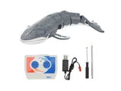 Brinquedo Baleia De Controle Remoto 2.4g Mini Elétrico De Simulação Para Piscina Cinza