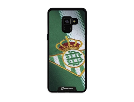Funda Móvil Oficial Real Betis Fc para Samsung Galaxy A8 PHONECASES3D Piel Sintética Negro