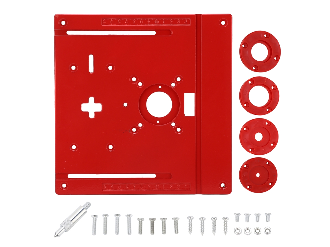 Placa De Inserción De Aleación De Aluminio Para Mesa De Fresadora Giratoria Con Sierra De Calar Para Carpintería.