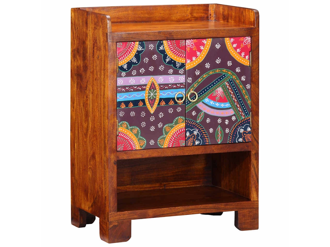 Mueble Zapatero | Armario Zapatero Marrón 55 X 35 X 75 Cm Madera De Acacia Sólida