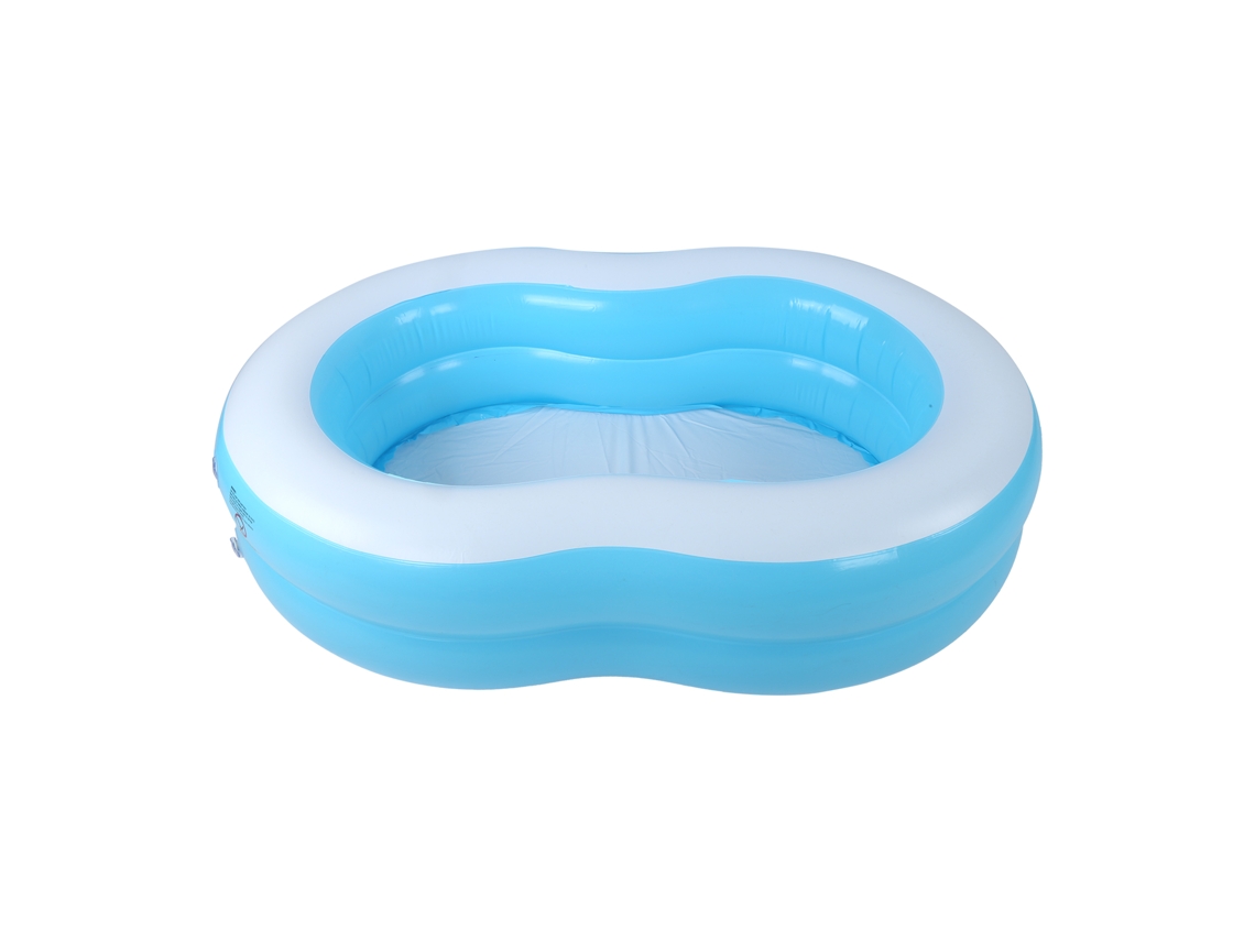 Piscina infantil hinchable redonda de PVC grueso.