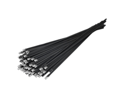 100 Piezas Abrazadera Metálica Auto-bloqueante Acero Inoxidable 304 4.6x0.25x300mm Para Maquinaria