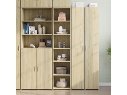 Aparador Alto Madera De Ingeniería Roble Sonoma 40x41x185 Cm