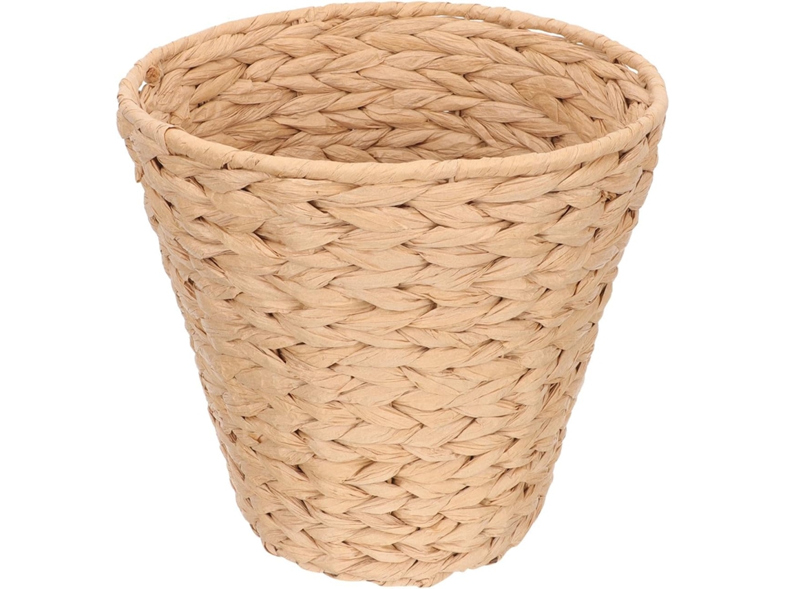 Besportble Papelera De Cuerda De Papel Trenzada Y Almacenamiento De Forma Sencilla Para El Hogar Y Múltiple...