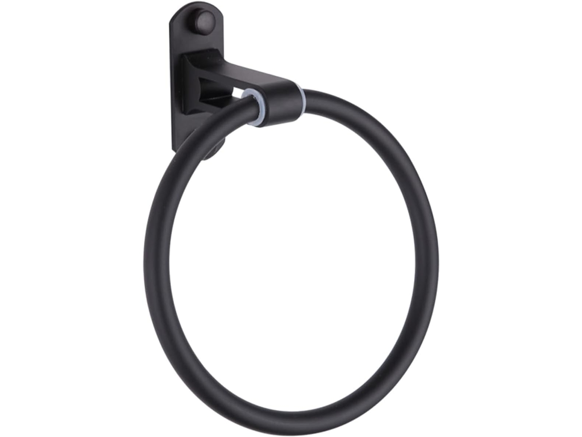 Toallero De Pared, Aluminio Negro Mate, Mod Soporte Aro Para Toallas Baño, Cocina Y Dormitorio: Un Accesorio