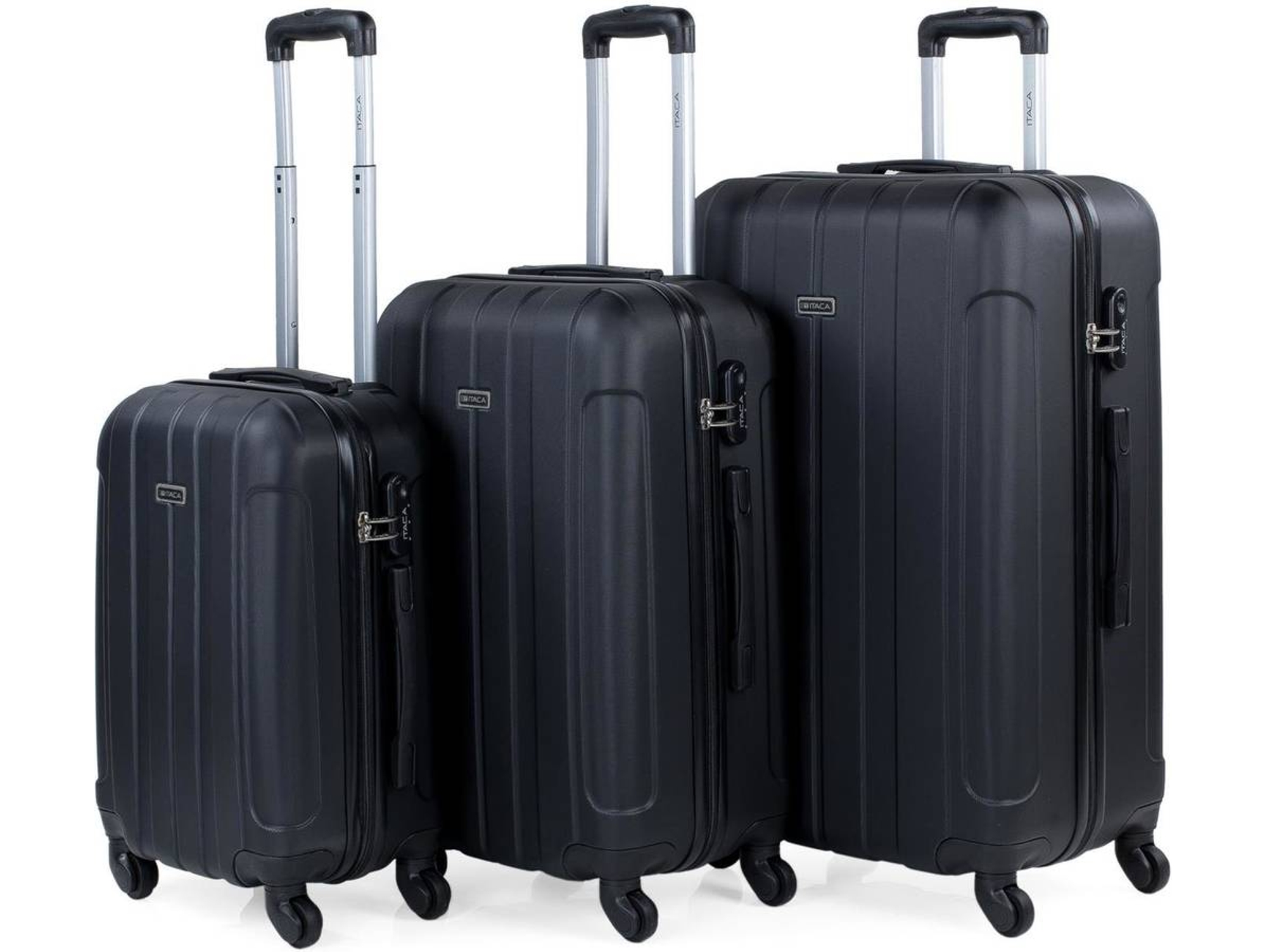 Conjunto de Maletas de Viaje ITACA Negro (55x37x20cm)