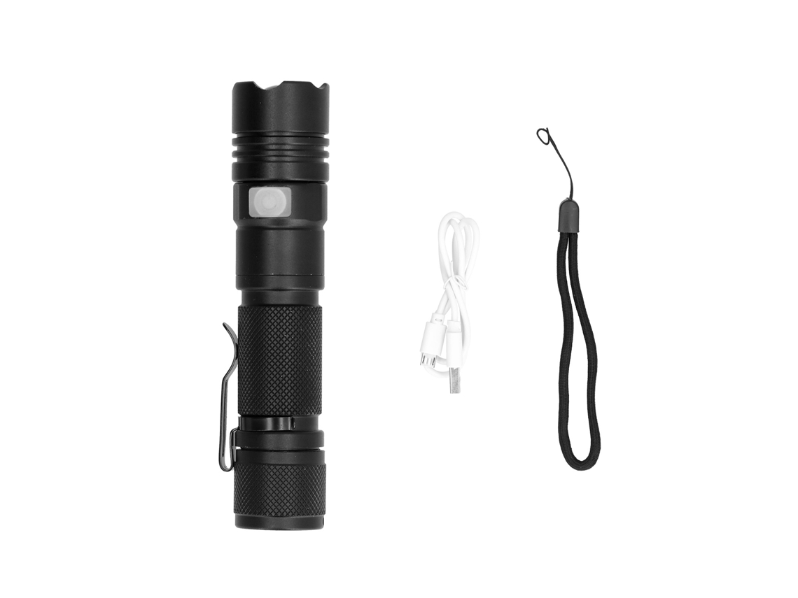 2026-linterna Led P50 De Alta Luz Usb Recargable Mini Antorcha De Aluminio Portátil Con Clip