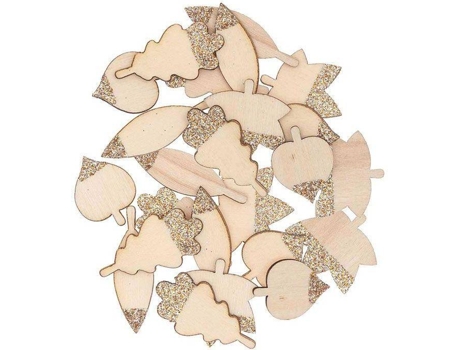 Adorno de Navidad RICO DESIGN 48 siluetas con hojas