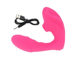 Vibrador De Masaje De Succin Porttil 2 En 1 Para Mujeres (rojo Rosa)