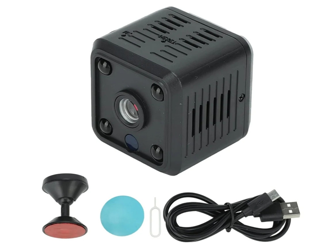 Cámara de seguridad para exteriores Yizhood X6, resistente a la intemperie, 1080p, inalámbrica, HD, wifi, color negro