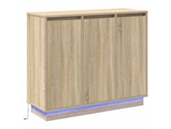 Maison Exclusive - Aparador Led Roble Sonoma 90 X 32 X 75 Cm Madera De Ingeniería