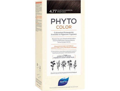 Coloración PHYTO Phytocolor 4.77 Marrón Profundo Coloración Permanente sin Amoníaco