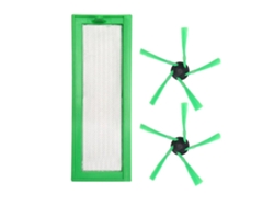 Kit de accesorios con filtro HEPA y cepillo lateral para robot aspirador Vorwerk VR200.
