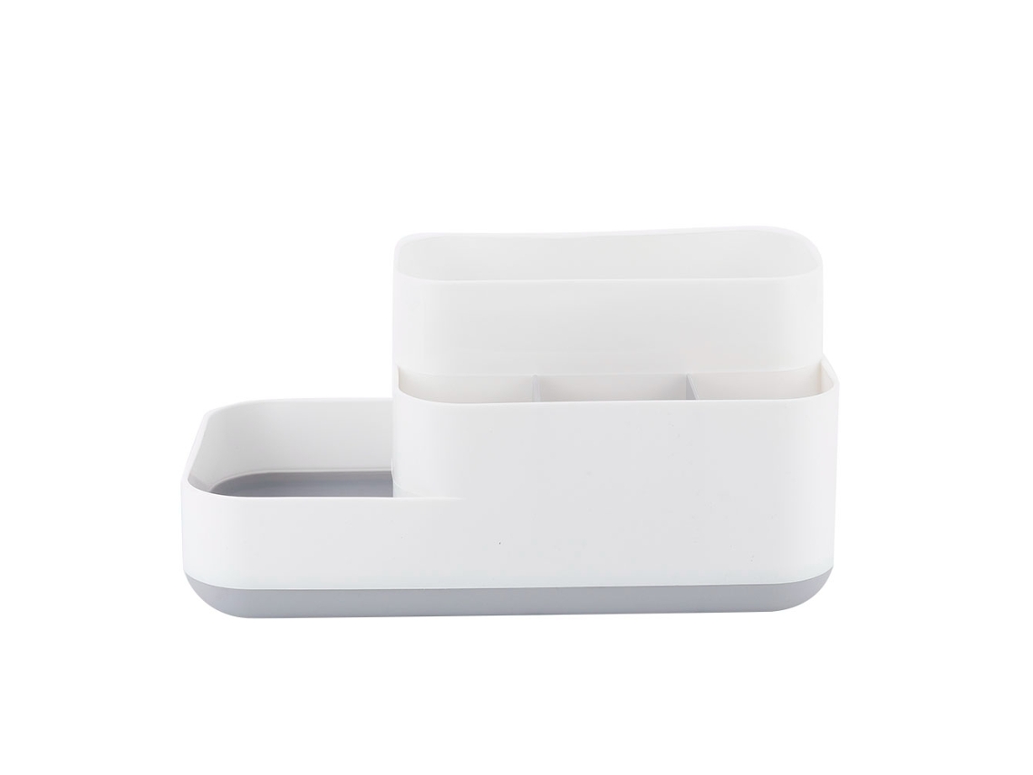 Caja De Almacenamiento De Cosméticos Con Cajón, Organizador Para Mesa De Maquillaje Vante (gris)