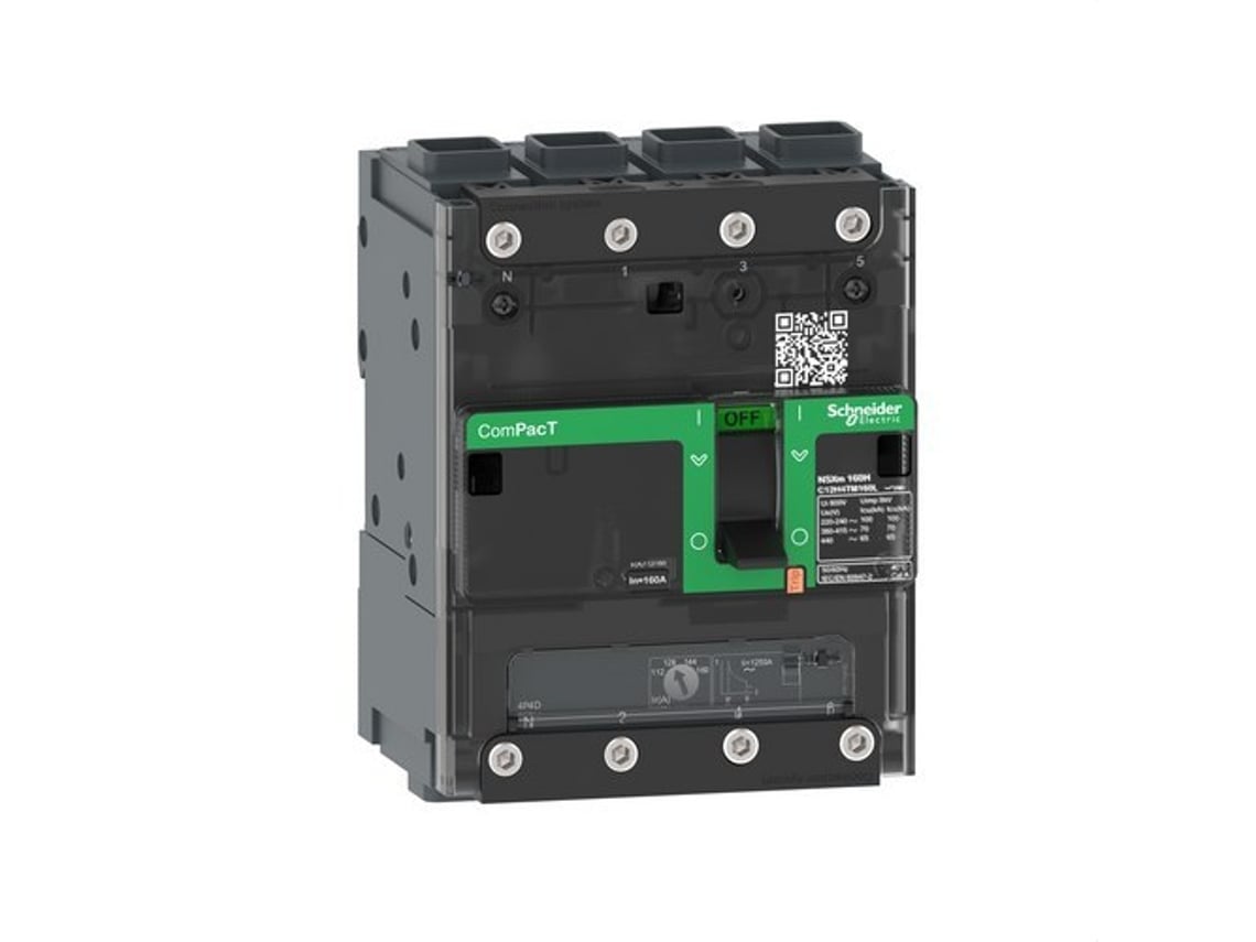 Interruptor automático ComPacT NSXm160E 16KA AC 4P4R 160A TMD ELink SCHNEIDER ELECTRIC