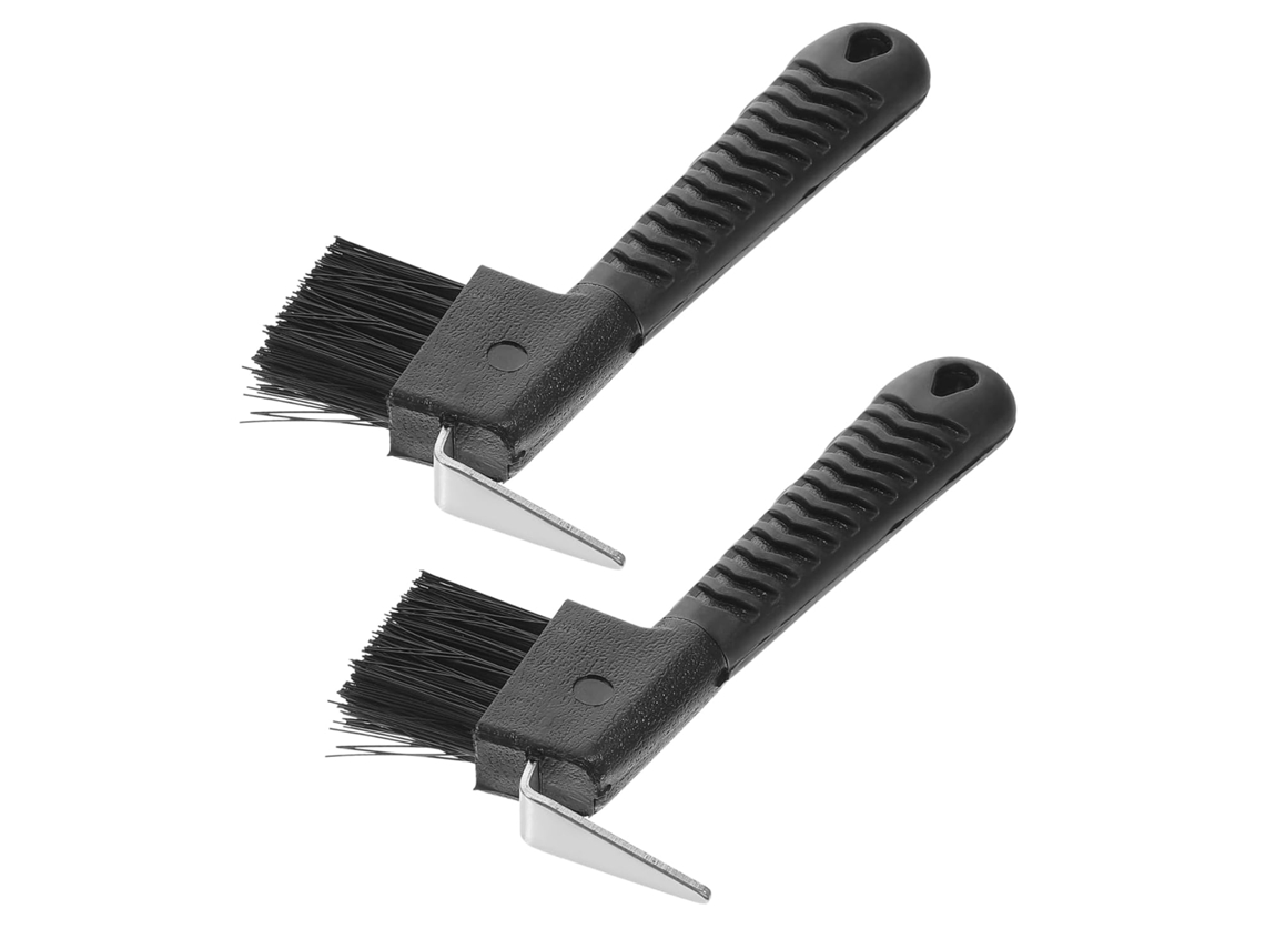 Juego de 2 escobas y limpiadores de cascos para caballos SFUSHOS