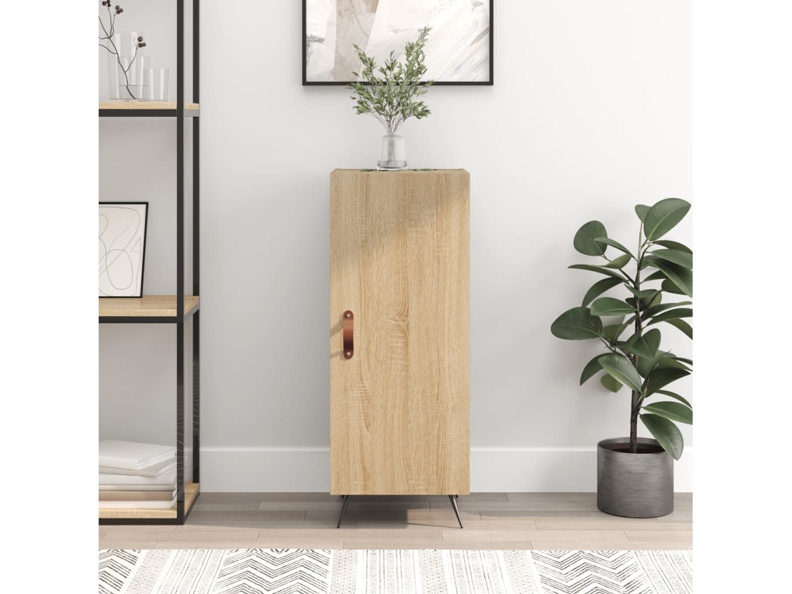 Aparador Madera Contrachapada Color Roble Sonoma 34,5x34x90 Cm