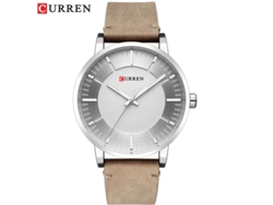 Reloj Unisex De Esfera Grande, Sencillo Reloj De Cuarzo Con Correa De Cuero.