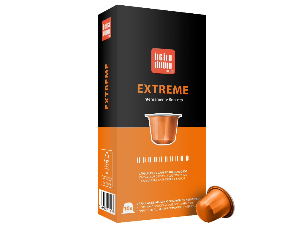 Cápsulas BEIRA DOURO CAFÉS Extreme compatíibles Nespresso Pack 10 x 10