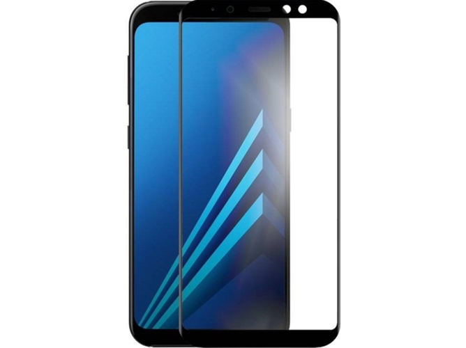 Protector de Cristal Templado Samsung Galaxy A8 2018 Full 3D Negro