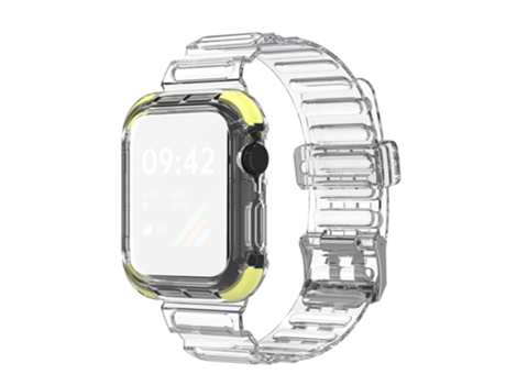 Correa TPU + PU para Apple Watch Series 7/8 41mm/ 6/SE/5/4 40mm/Watch Series 1/2/3 38mm - amarillo