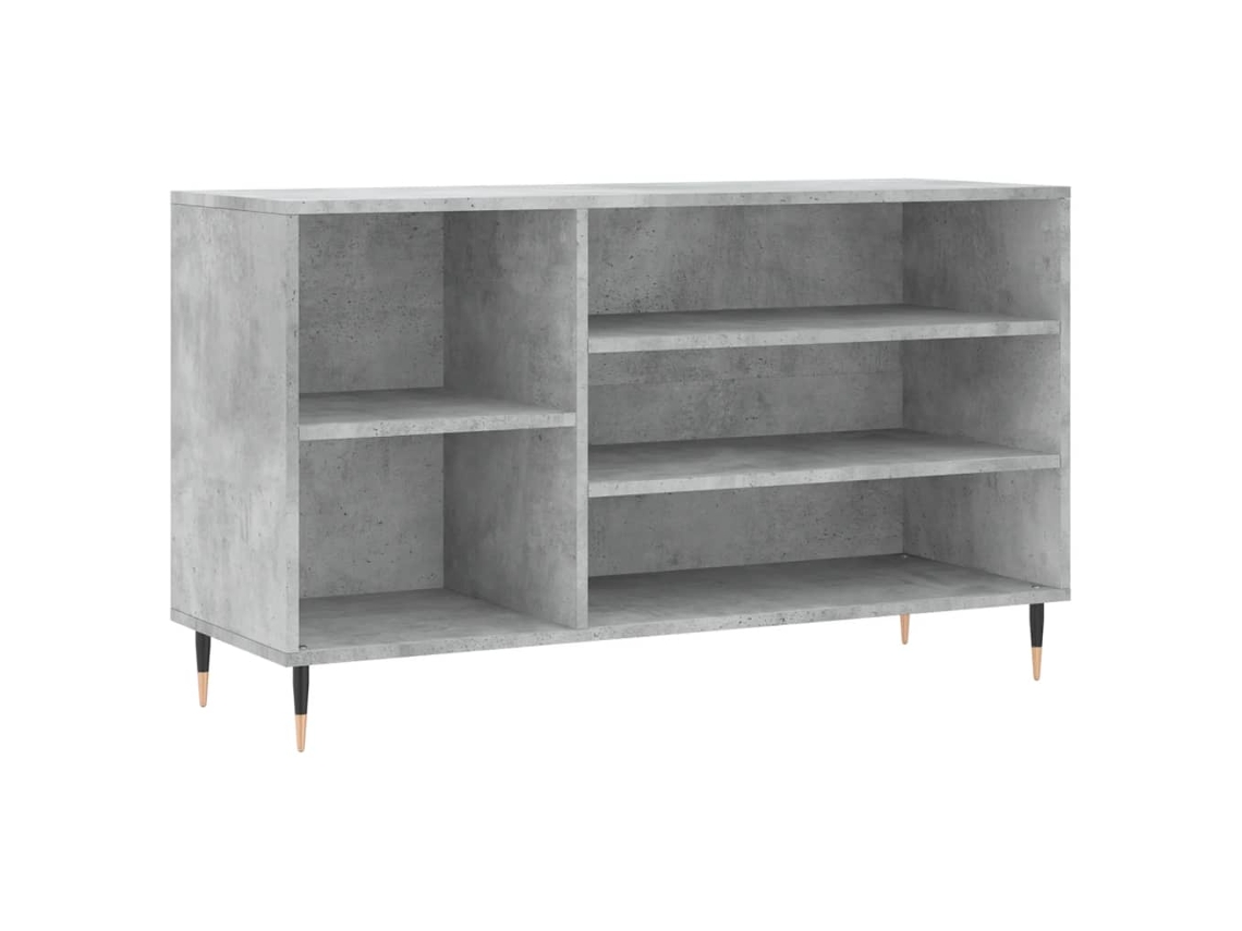 Zapatero de derivados de la madera, Gris Cemento, MAISON EXCLUSIVE (102x36x60 cm)
