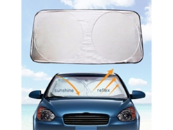 MEOIRUERY Parasol para parabrisas, material reflectante con protección térmica, ajuste universal, para coches, SUV, camiones y furgonetas (150 x 70 cm)