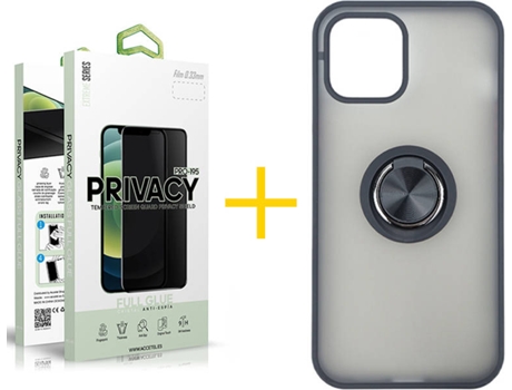 Carcasa + Protector de Pantalla para iPhone 12 Pro Max SKYHE Negro