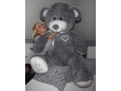 Oso de peluche gris grande 190cm Xxl Te amo B.active