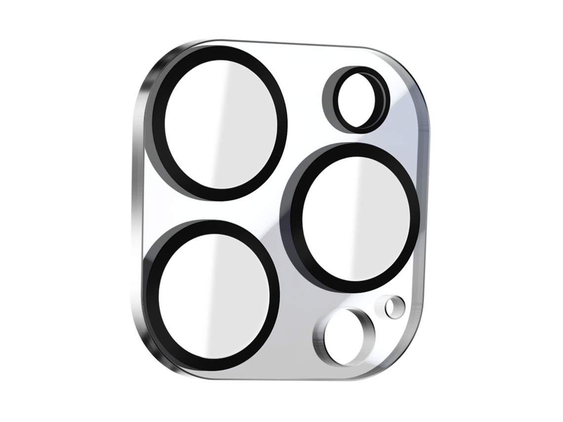 Protector de Pantalla Templado Cámara Perfecta Adhesión para iPhone 15 Pro Max ENKAY Vidrio Templado Negro
