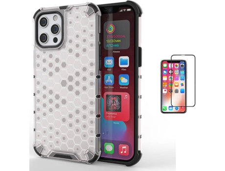 Kit Carcasa y Protector iPhone 12 Pro Max Full Cover Rumble