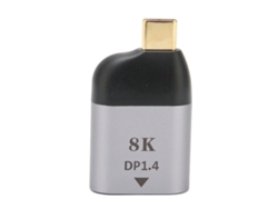 Adaptador Usb-c A Displayport Dp1.4 8k60hz, Convertidor Macho A Hembra Para Dispositivos De Salida De Vídeo.