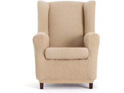 Funda de Sillón EYSA Premium Troya Tejido Elástico (90 x 80 x 100 cm - Poliéster y Algodón - Beige)
